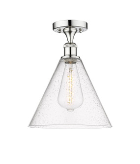 Edison One Light Semi-Flush Mount in Polished Chrome (405|616-1F-PC-GBC-124)