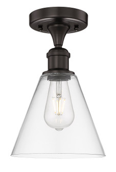 Edison One Light Semi-Flush Mount in Oil Rubbed Bronze (405|616-1F-OB-GBC-82)