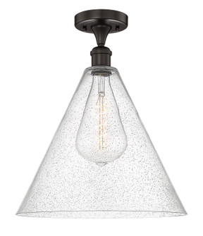 Edison One Light Semi-Flush Mount in Oil Rubbed Bronze (405|616-1F-OB-GBC-164)