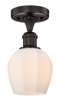 Edison One Light Semi-Flush Mount in Oil Rubbed Bronze (405|616-1F-OB-G461-6)