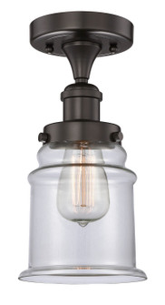 Edison One Light Semi-Flush Mount in Oil Rubbed Bronze (405|616-1F-OB-G182)
