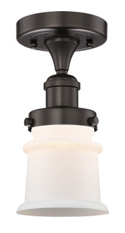 Edison One Light Semi-Flush Mount in Oil Rubbed Bronze (405|616-1F-OB-G181S)