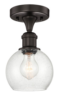 Edison One Light Semi-Flush Mount in Oil Rubbed Bronze (405|616-1F-OB-G124-6)