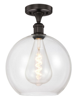 Edison One Light Semi-Flush Mount in Oil Rubbed Bronze (405|616-1F-OB-G122-12)