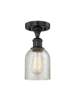 Edison One Light Semi-Flush Mount in Matte Black (405|616-1F-BK-G259)
