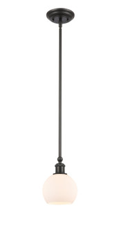 Ballston LED Mini Pendant in Matte Black (405|341-1S-BK-G121-6-LED)