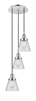 Franklin Restoration Three Light Pendant in Polished Chrome (405|113F-3P-PC-G62)