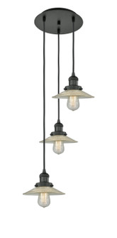 Franklin Restoration Three Light Pendant in Matte Black (405|113F-3P-BK-G2)