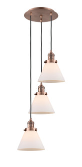 Franklin Restoration Three Light Pendant in Antique Copper (405|113F-3P-AC-G41)