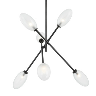 Alberton Six Light Chandelier in Black Brass (70|5052-BBR)