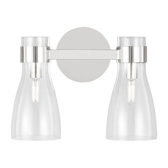 Moritz Two Light Bath Fixture in Polished Nickel (454|AEV1002PN)