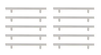 Quinn Bar Pull Multipack (set of 10) in Brushed Nickel (173|PL400-6-NK-10PK)