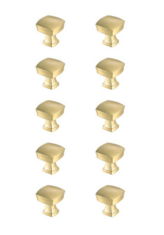 Irvin Knob Multipack (Set of 10) in Brushed Gold (173|KB2022-GD-10PK)