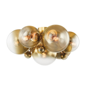 Kyoto Seven Light Flush Mount in Vintage Polished Brass (68|427-07-VPB)