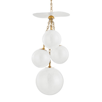 Antoinette Four Light Pendant in Vintage Brass (68|419-36-VB/GSW) Antoinette Four Light Pendant in Vintage Brass (68|419-36-VB/GSW)