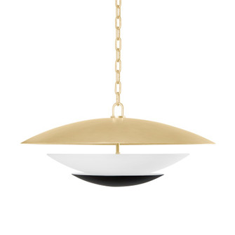 Adara Four Light Chandelier in Vintage Gold Leaf And Soft Black (68|413-26-VGL/SBK)