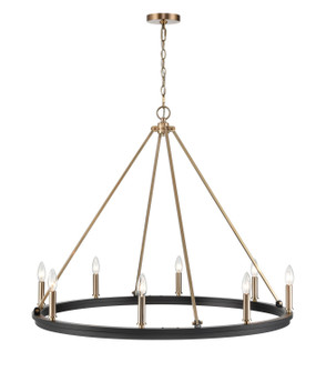 Carruth Eight Light Chandelier in Matte Black Modern Gold (59|9508-MB/MG)