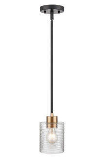 Renitta One Light Mini Pendant in Matte Black Modern Gold (59|9421-MB/MG)