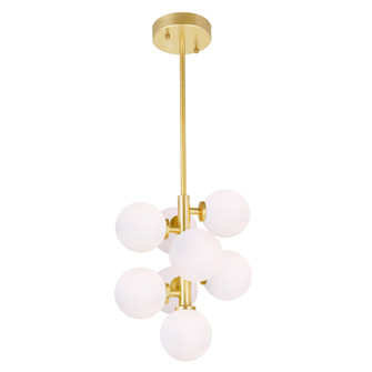 Arya LED Pendant in Satin Gold (401|1020P12-8-602)