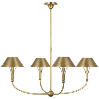 Turlington LED Chandelier in Hand-Rubbed Antique Brass (268|TOB 5725HAB-HAB)