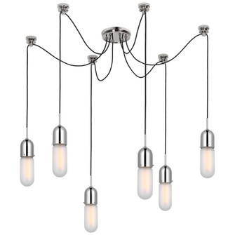 Junio LED Pendant in Polished Nickel (268|TOB 5645PN-FG-6)