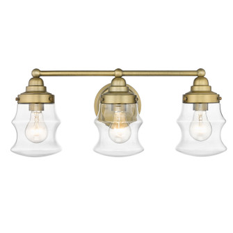 Keal Three Light Vanity in Antique Brass (106|IN40073ATB)
