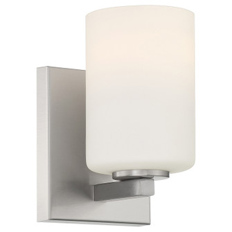 Sienna One Light Wall Sconce in Brushed Steel (18|62621-BS/OPL)