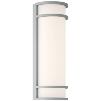 Cove Dual Voltage LED Outdoor Wall Mount in Satin (18|20106LEDMGEM-SAT/ACR)