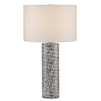 Charcoal One Light Table Lamp in Gray/White/Polished Nickel (142|6000-0826)