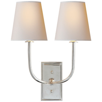 Hulton Two Light Wall Sconce in Polished Nickel (268|TOB 2191PN-L)