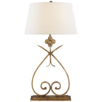 Harper One Light Table Lamp in Gilded Iron (268|SK 3100GI-L) Harper One Light Table Lamp in Gilded Iron (268|SK 3100GI-L)
