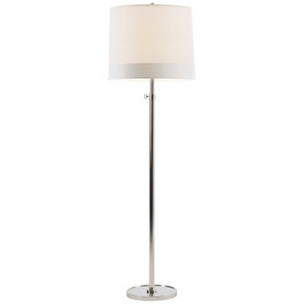 Simple Scallop One Light Floor Lamp in Soft Silver (268|BBL 1023SS-L)