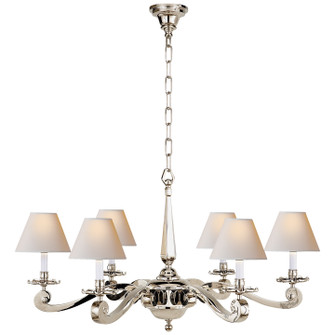 Myrna Six Light Chandelier in Natural Brass (268|AH 5010NB-L)