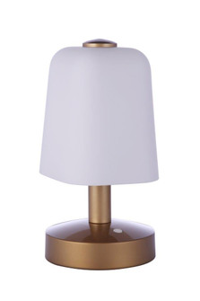 Rechargable LED Portable LED Table Lamp in Satin Brass (46|86278R-LED)