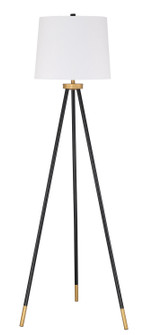 Floor Lamp One Light Floor Lamp in Painted Black/Painted Gold (46|86267)