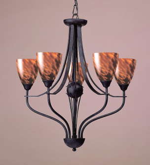 Classico Five Light Chandelier in Dark Rust (45|404-5ES)