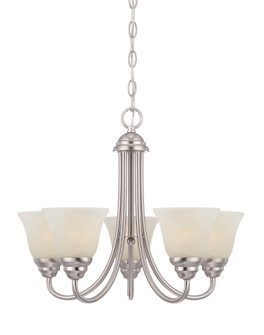 Kendall Five Light Chandelier in Satin Platinum (43|85185-SP)