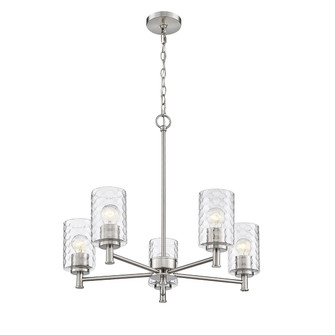 Ashli Five Light Chandelier in Brushed Nickel (59|9215-BN)