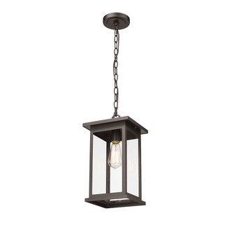 Bowton One Light Outdoor Hanging Lantern in Powder Coated Bronze (59|4123-PBZ)