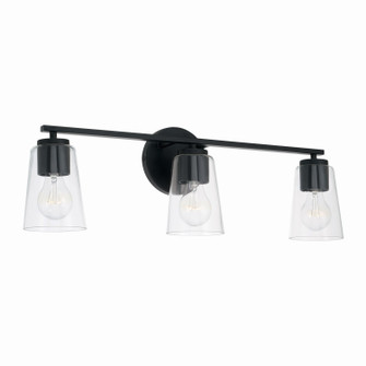 Portman Three Light Vanity in Matte Black (65|148631MB-537)