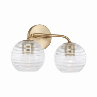 Dolan Two Light Vanity in Matte Brass (65|149921MA-544)