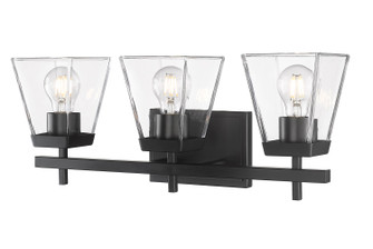 Lauren Three Light Vanity in Matte Black (224|819-3V-MB)