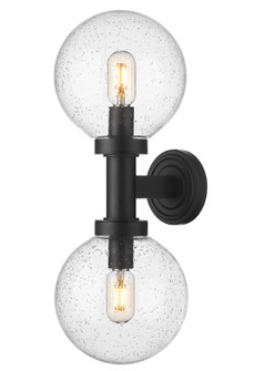 Laurent Two Light Outdoor Wall Sconce in Black (224|599M2-BK)