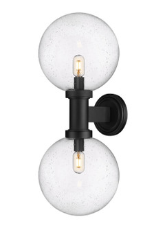 Laurent Two Light Outdoor Wall Sconce in Black (224|599B2-BK)