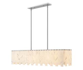 Viviana Seven Light Linear Chandelier in Polished Nickel (224|345-49L-PN)