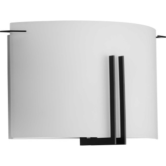 Modern Glass Sconce Two Light Wall Sconce in Matte Black (54|P710118-31M)