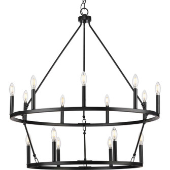 Gilliam 15 Light Chandelier in Matte Black (54|P400315-31M)