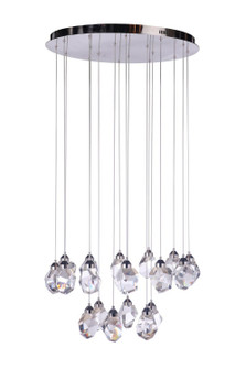 Euclid LED Chandelier in Polished Nickel (90|371825)