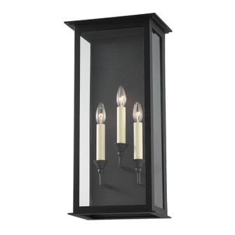 Chauncey Three Light Outdoor Wall Sconce in Textured Black (67|B6993-TBK)