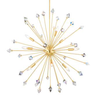 Genesis Nine Light Chandelier in Aged Brass (428|H727809-AGB) Genesis Nine Light Chandelier in Aged Brass (428|H727809-AGB)